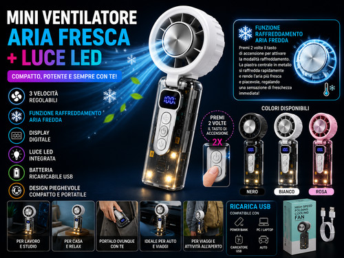 Mini ventilatore portatile - mini, portatile,